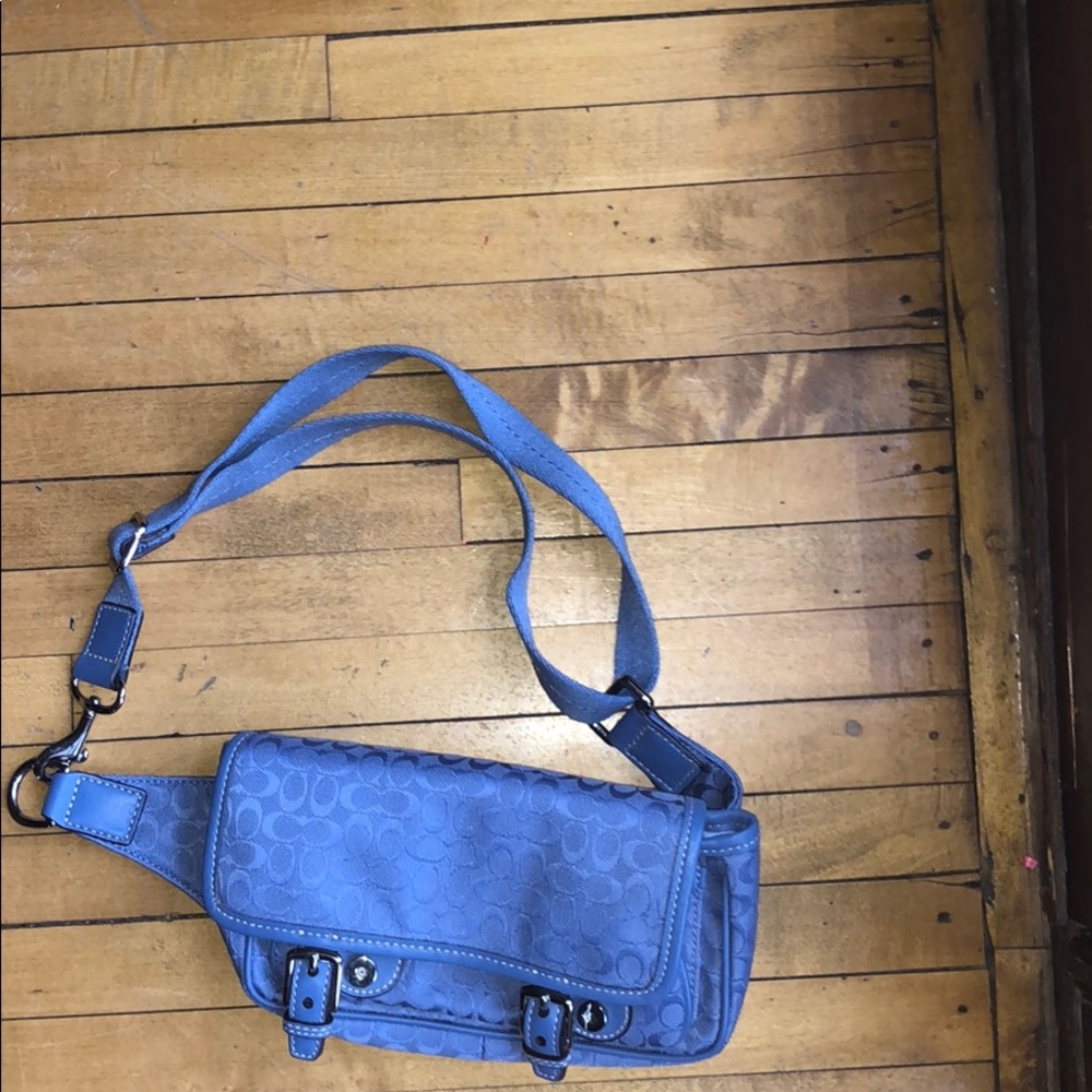 Coach Blue Shoulder Bag